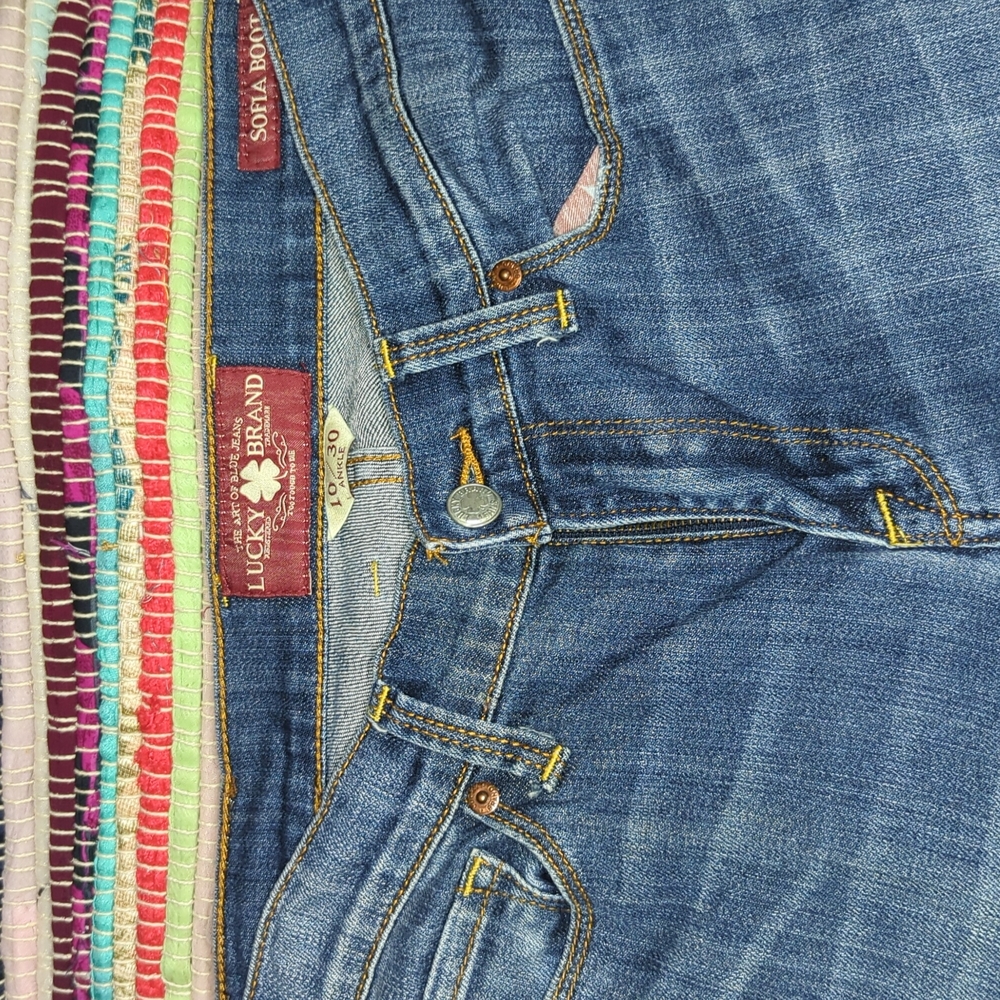 Lucky Brand Sofia Boot Denim - Picture 2 of 6
